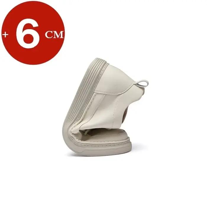 Chaussures rehaussantes en cuir véritable pour hommes