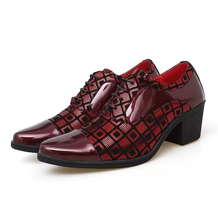 Hommes chaussures formelles talons hauts