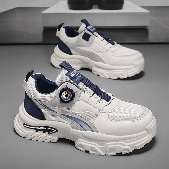 Nouvelles chaussures de sport printemps 2026 pour hommes chaussures de course respirantes basses style coréen pour papa chaussures décontractées polyvalentes ocassions spéciales