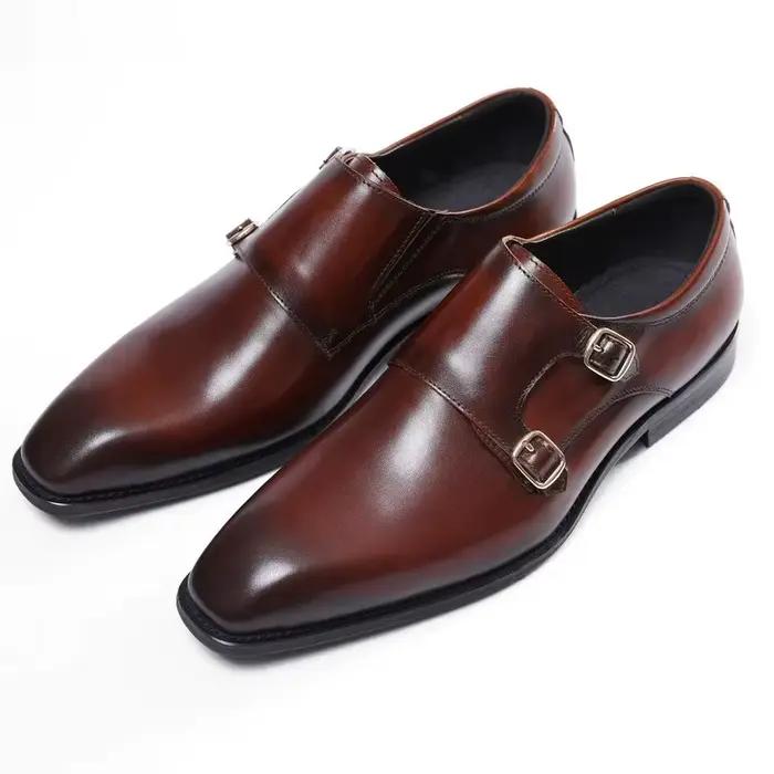 Chaussures à boucle Style Derby pour hommes