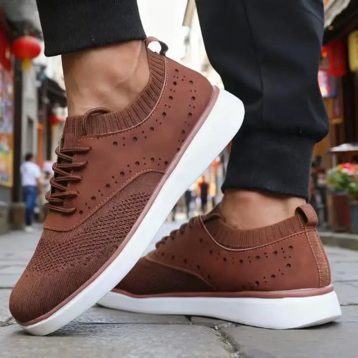 Nouvelles baskets décontractées homme LQEBK style bloc confortables et à la mode pour printemps automne