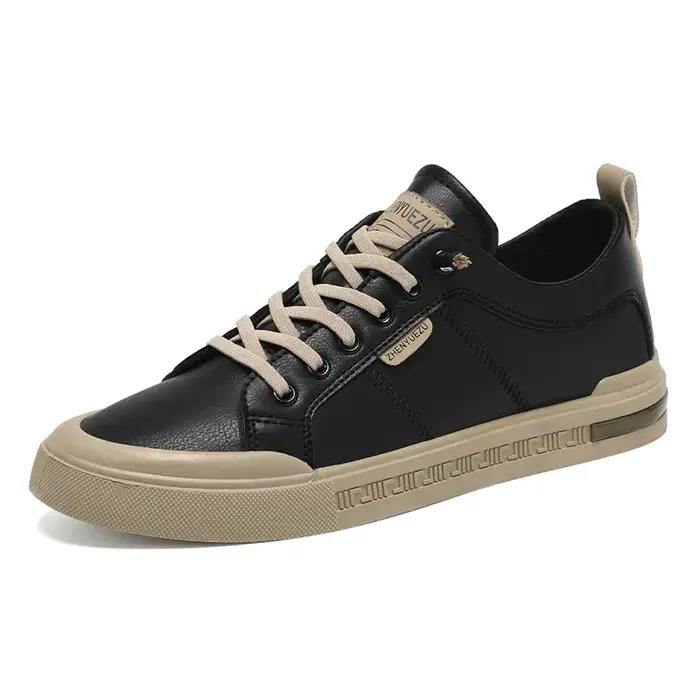 Baskets basses en cuir pour hommes