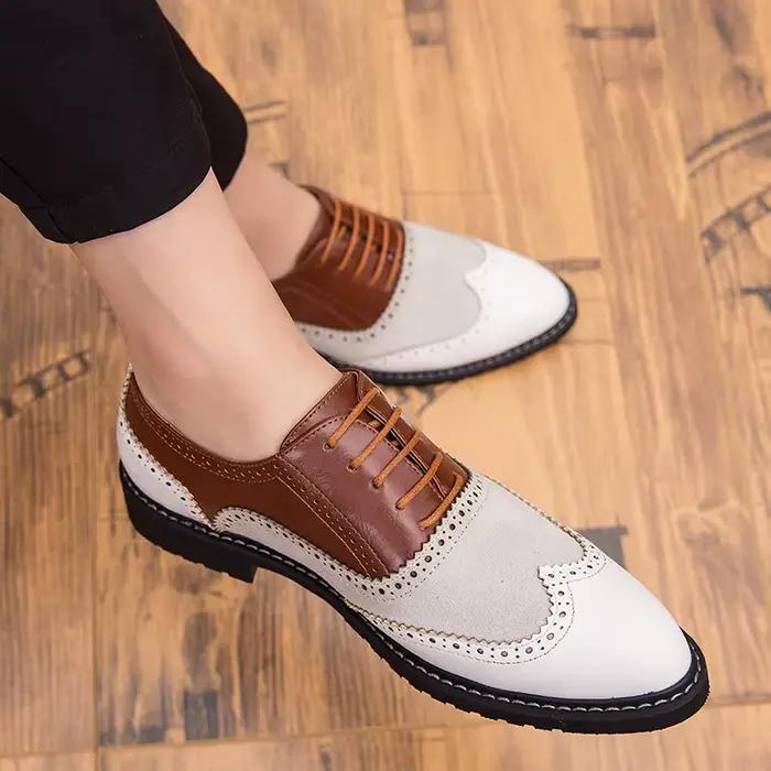 Mocassins en cuir de conception italienne pour hommes