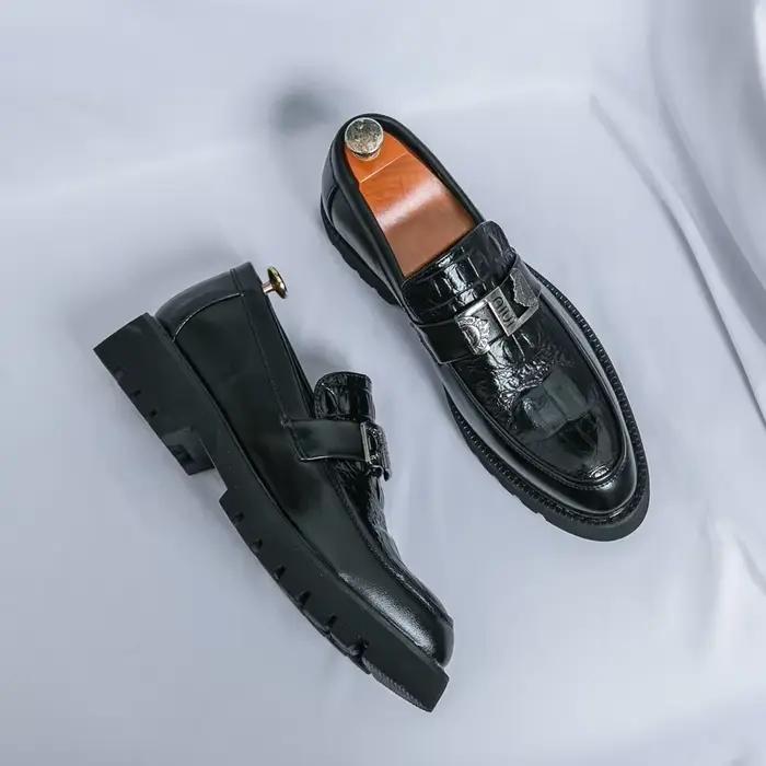 Hommes mocassins fête affaires à semelles épaisses