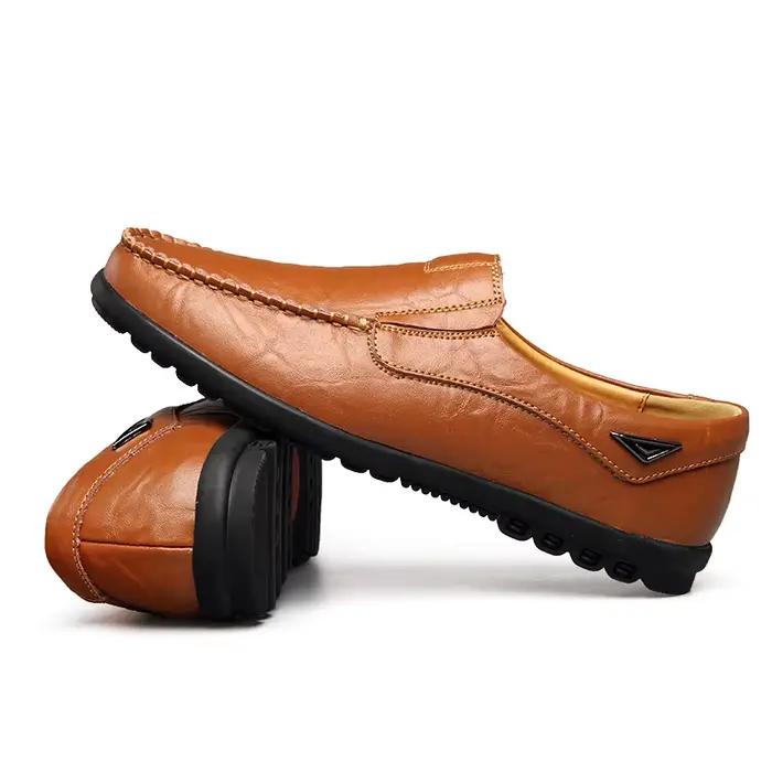Mocassins en cuir véritable ajouré