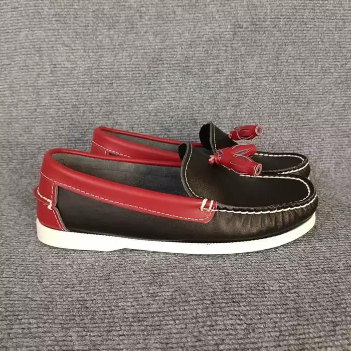 Mocassins en cuir véritable pour hommes