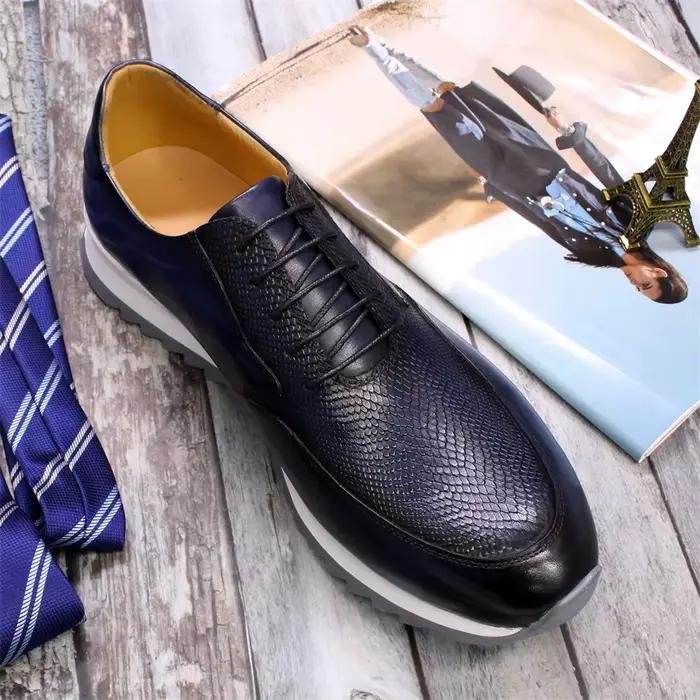 Chaussures en cuir à lacets pour hommes
