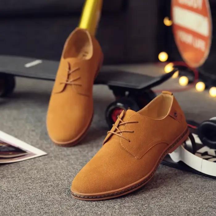 Chaussures en daim et cuir pour hommes