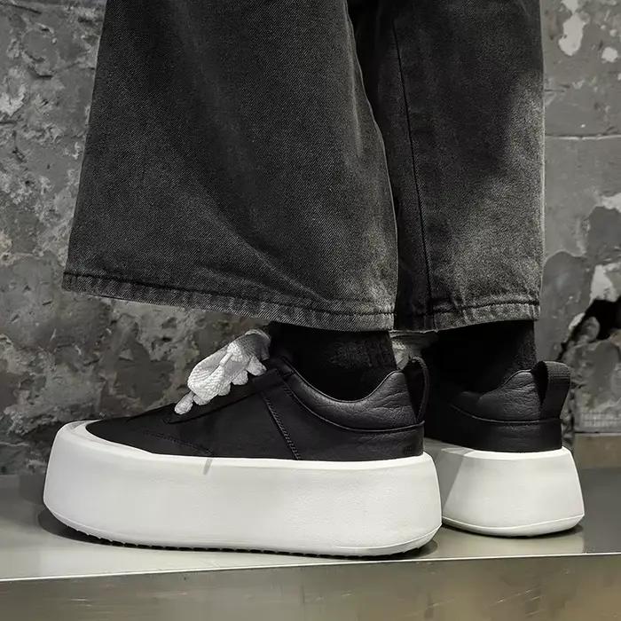 Chaussures de sport et décontractées pour hommes de haute qualité, chaussures Derby à plateforme large de style britannique, mocassins de créateur pour hommes, Zapatos Hombre
