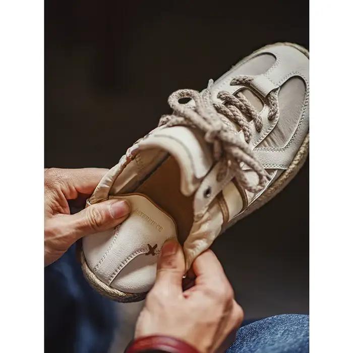 Chaussures de sport MADEN pour homme, baskets tissées respirantes, chaussures de pêcheur polyvalentes, confortables pour l'été et le printemps