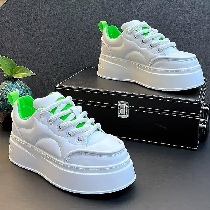 Chaussures décontractées respirantes à semelle épaisse pour hommes