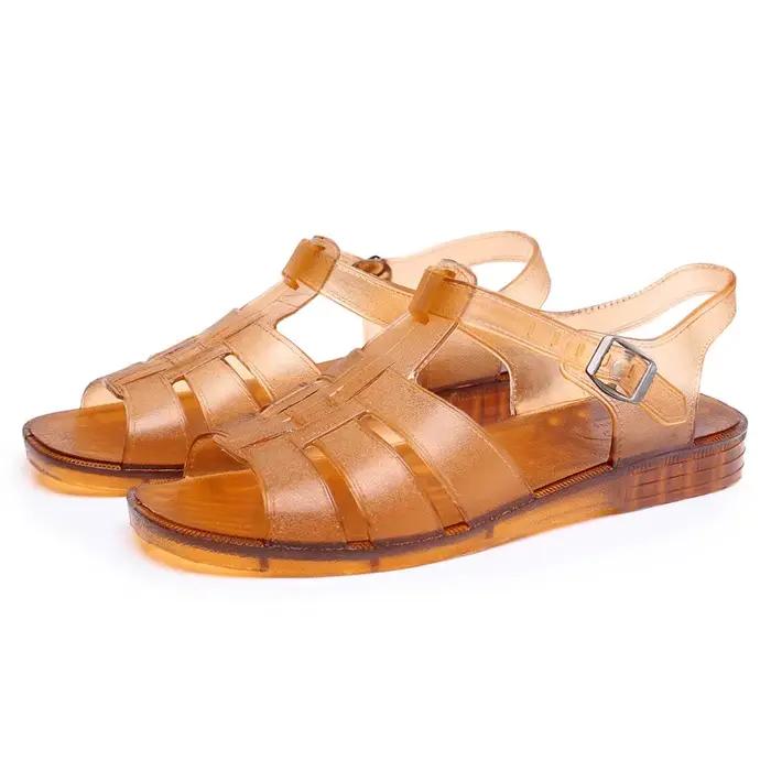 Sandales pour hommes, été, caoutchouc, Vietnam, plastique, nostalgiques, classiques, vintage, chaussures de plage pour papa d'âge moyen