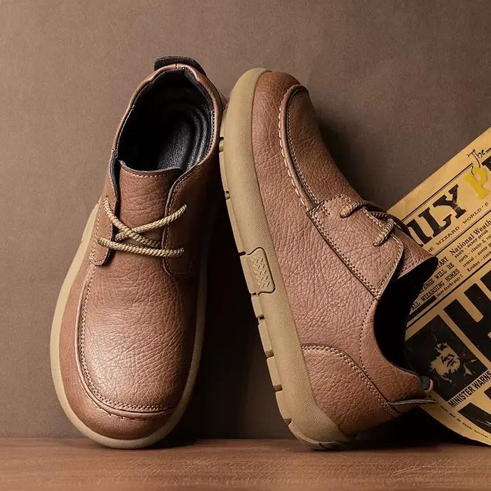 Chaussures décontractées Mixidelai en cuir souple pour homme, mocassins respirants et durables, idéales pour les grandes tailles et les occasions décontractées