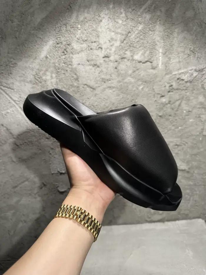 Sandales à plateforme Rick's 2023ss en cuir de veau pleine fleur de qualité supérieure
