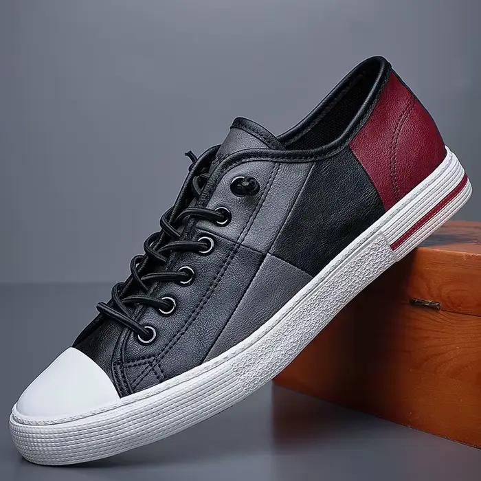 Hommes mocassins en cuir automne respirant hommes chaussures décontractées de luxe concepteur à lacets mâle chaussures de conduite baskets confortables 21806