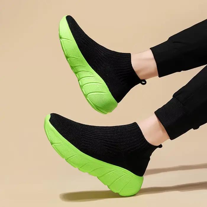 Chaussures de course à plateforme montantes pour hommes et femmes