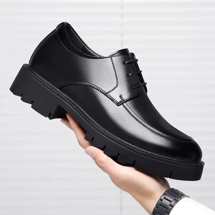 Hommes chaussures mode 8-10 cm hauteur augmentant chaussure automne à l'intérieur