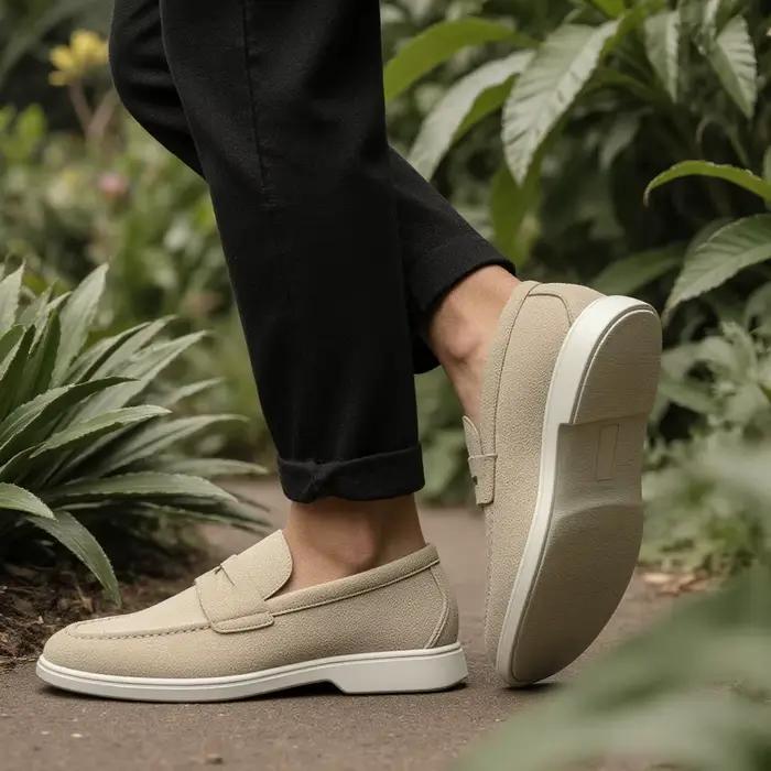 Mocassins hecrafted homme en cuir collé solides et confortables pour l'usage quotidien printemps automne ocassions spéciales