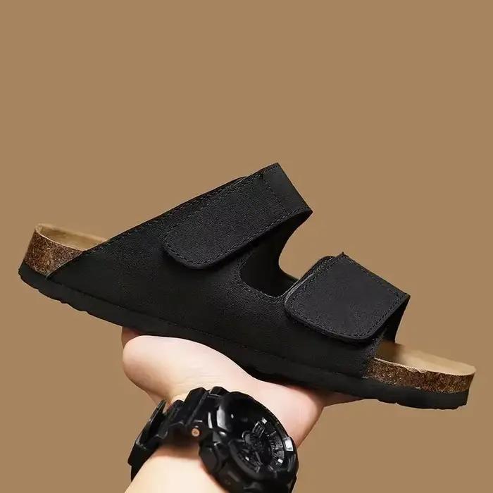Sandales en bois souple grande taille pour hommes