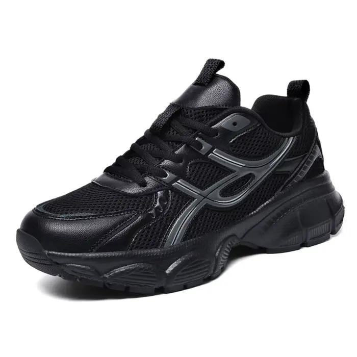 Chaussures de sport montantes respirantes en maille pour hommes