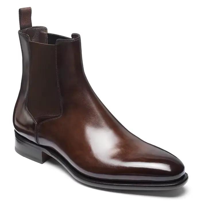 Nouvelles Chelsea boots hommes style britannique polyvalentes pour homme pour printemps automne bottes confortables bottes à enfiler boots classiques bottes pour affaires bottes pour tenue de fête bottes pour cadeau occassions spéciales