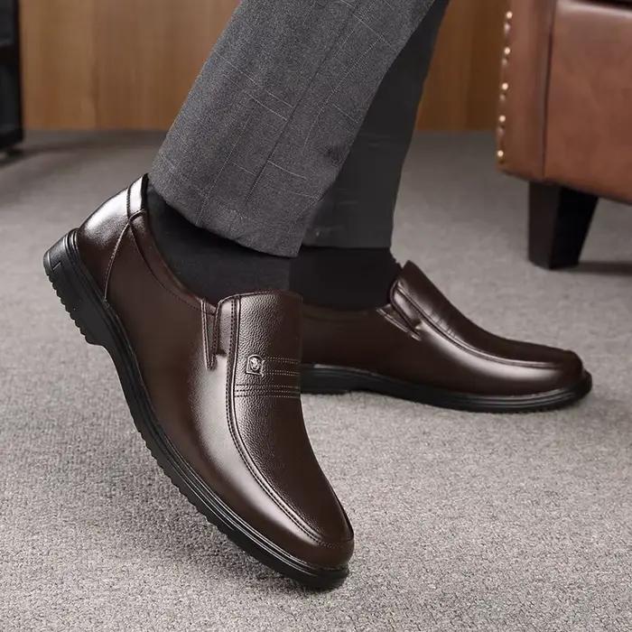 Mocassins en cuir véritable faits à la main pour hommes