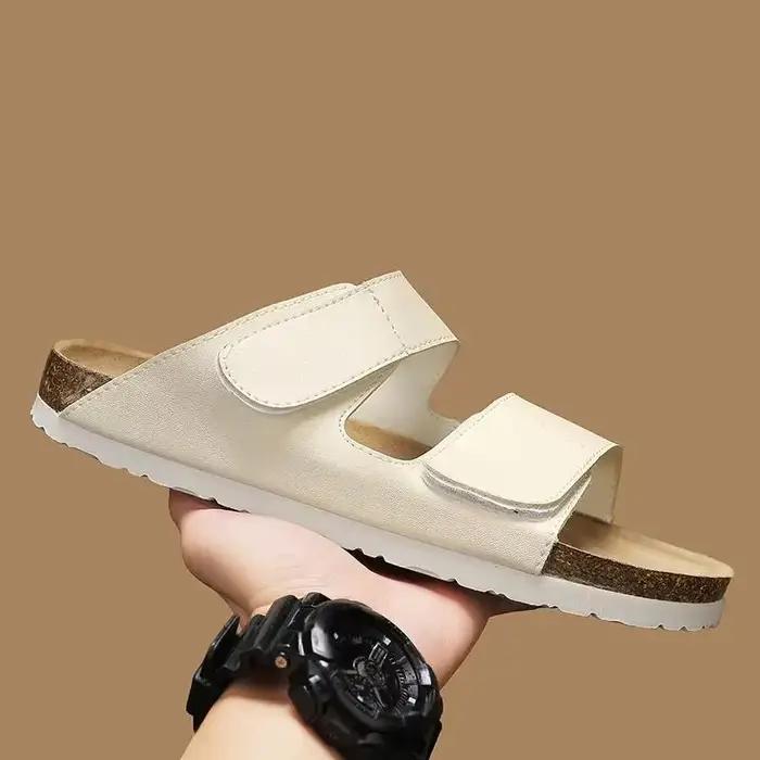 Sandales en bois souple grande taille pour hommes