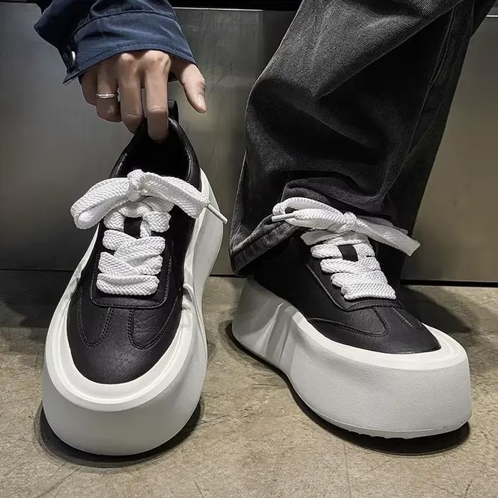 Chaussures de sport et décontractées pour hommes de haute qualité, chaussures Derby à plateforme large de style britannique, mocassins de créateur pour hommes, Zapatos Hombre