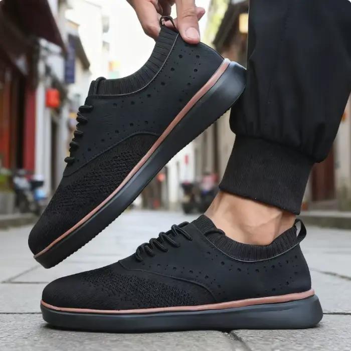 Nouvelles baskets décontractées homme LQEBK style bloc confortables et à la mode pour printemps automne