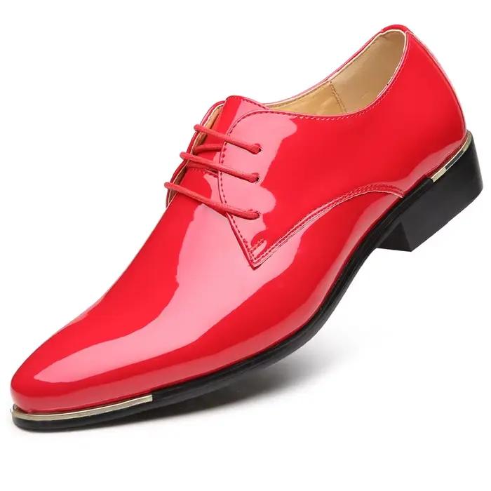 XIHAHA nouvelle mode homme en cuir printemps bout pointu chaussures hommes robe affaires chaussure de fête de mariage