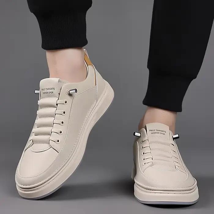 Chaussures de sport décontractées en cuir pour hommes