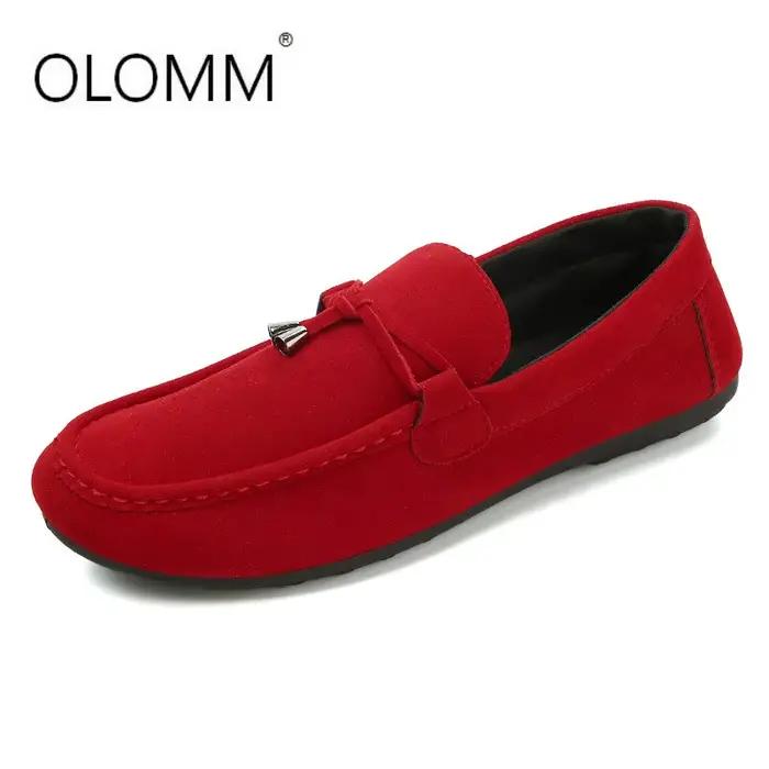 Mocassins souples en cuir véritable pour hommes