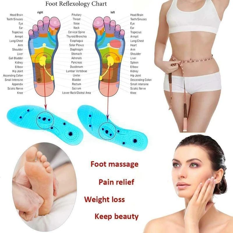 Semelles magnétiques pour chaussures Massage des pieds Semelle intérieure Coussinets de chaussures d