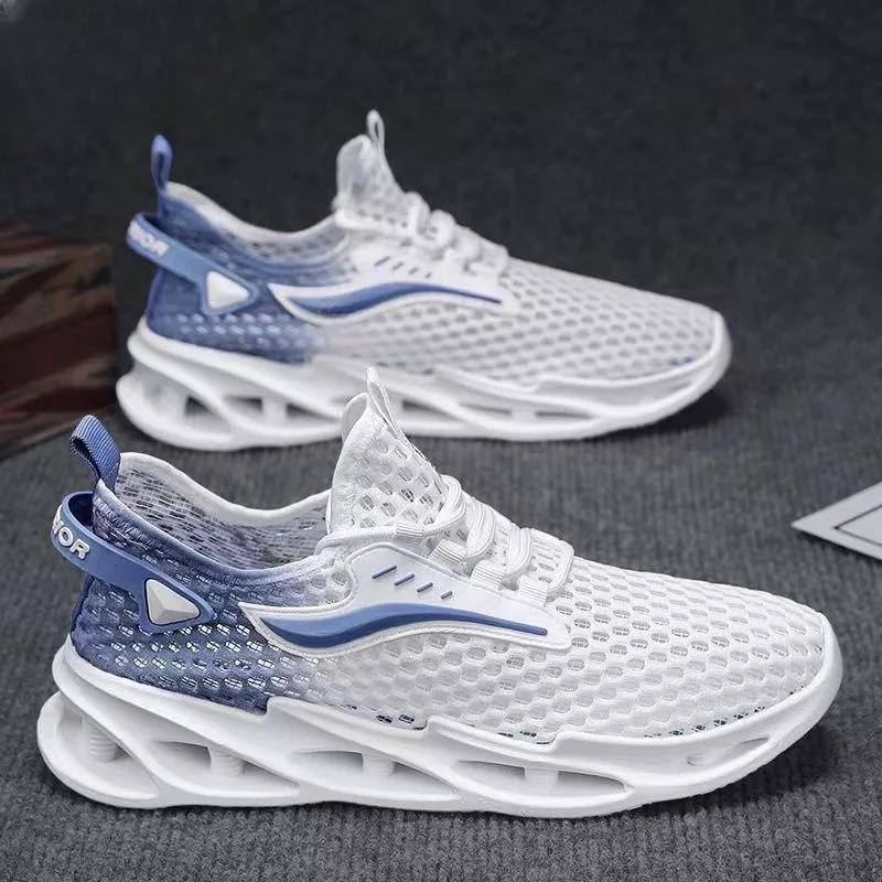 Chaussures décontractées sportives pour hommes, respirantes en maille, à semelle souple, pour le tra