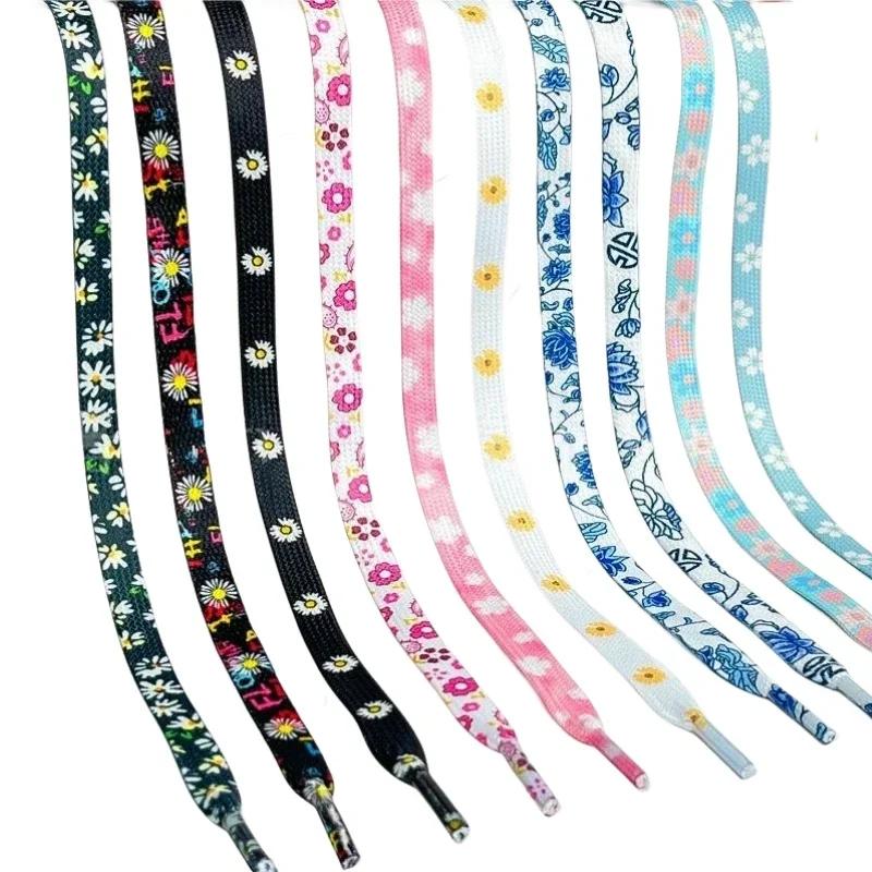 Nouveau Daisy cerise corde lacets de chaussures fleur lacet pour baskets sangle sport lacets bandes 