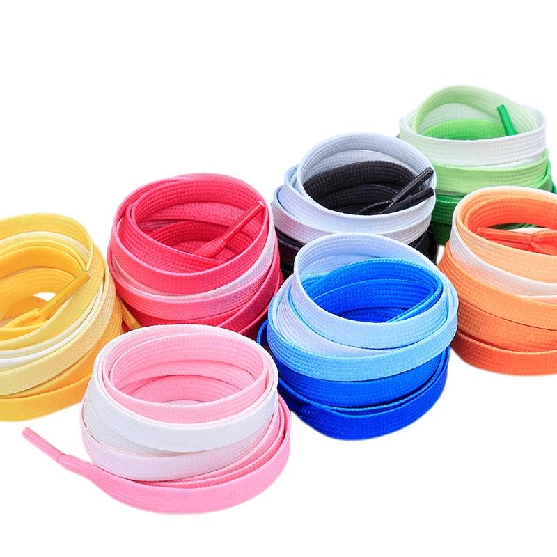 1 paire de lacets colorés bonbons dégradé fête Camping bottes lacets de chaussures cordes en toile C
