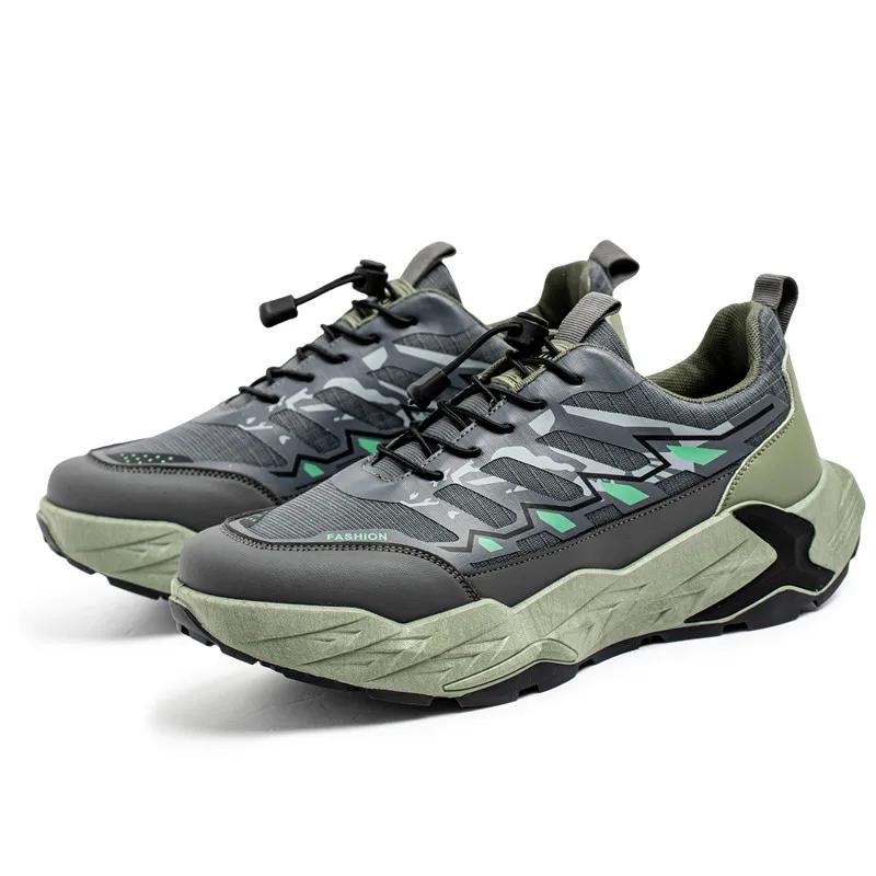 Chaussures de course pour hommes 2025 nouveau anti-dérapant résistant à l'usure marche formation sal