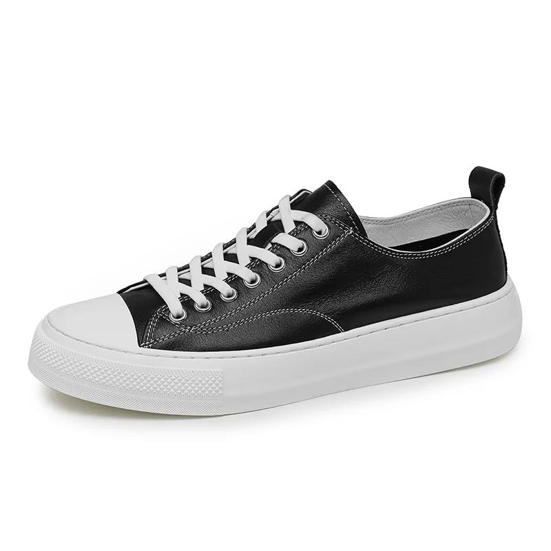 Marque de luxe hommes décontracté en cuir plat chaussures de créateur mode en plein air antidérapant