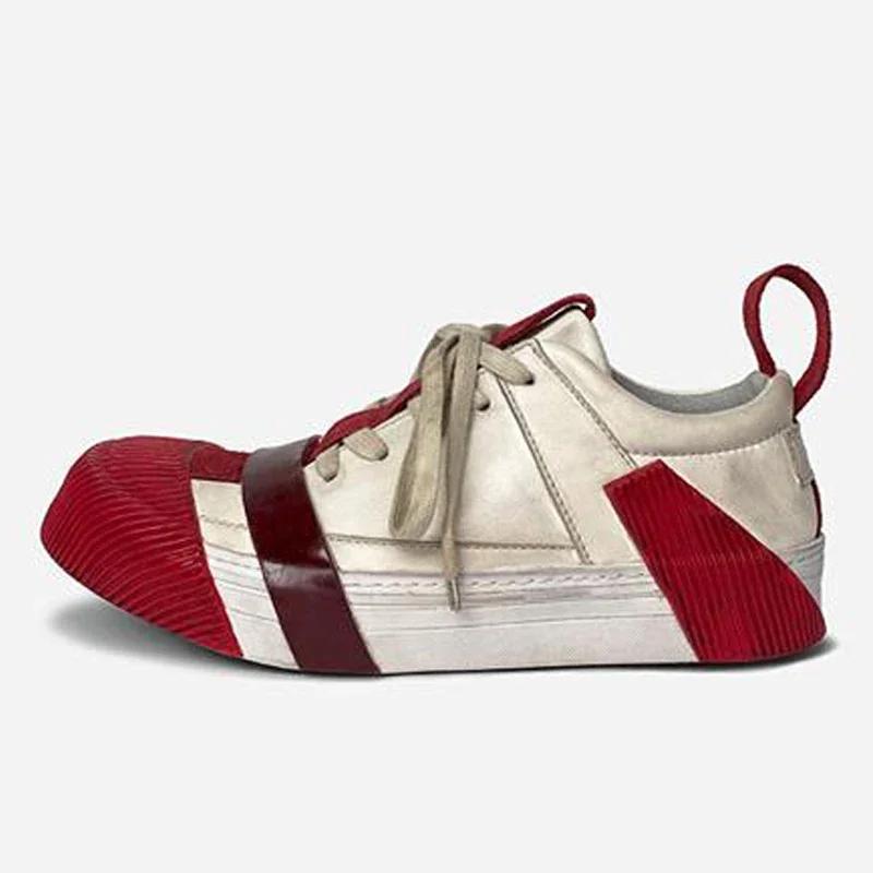 Chaussures à lacets en cuir véritable pour hommes – Oxfords décontractés classiques à semelle plate,