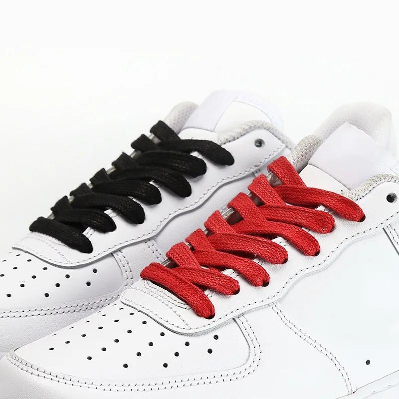 Lacets plats en coton ciré à la mode bottes unisexe baskets décontractées lacets en cuir chaussures bottes imperméables pour lacets