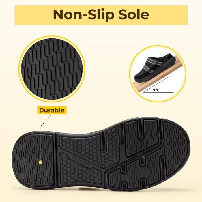FitVille Pantoufles larges pour hommes avec support de voûte plantaire Mules pantoufles de maison re