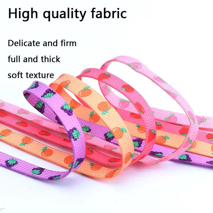 Lacets plats pour chaussures baskets lacets de chaussures pour Tennis impression fruits mignon cordo