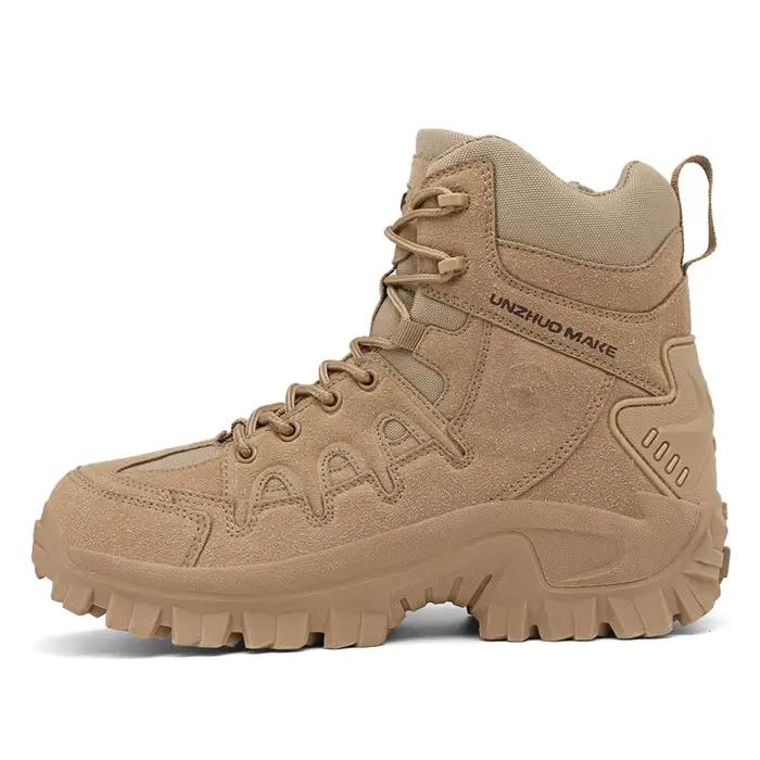 Nouveaux hommes bottes tactiques bottes militaires confortables chaussures de randonnée en plein air