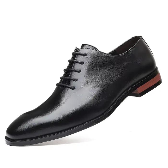 Mode affaires robe hommes chaussures classique en cuir hommes chaussures formelles confortable sans