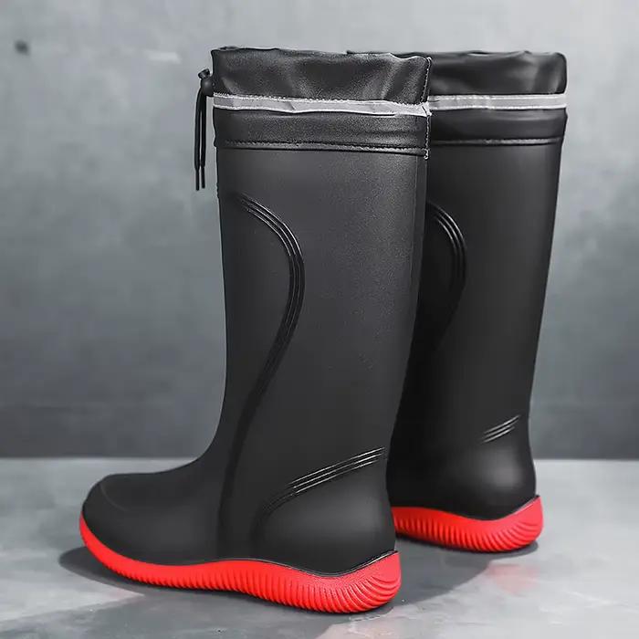 Chaussures de pluie bottes imperméables imperméables pour hommes quatre saisons semelles souples ant