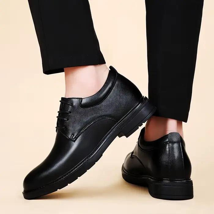 Chaussures formelles britanniques en cuir pour hommes, chaussures de mariage, élévateur de robe de b