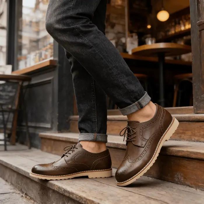 Chaussures en cuir pour hommes 2026 – Marque de luxe confortable et élégante – Tendance et raffinées