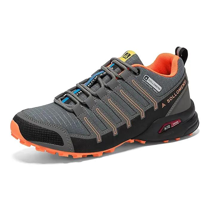 Chaussures de randonnée imperméables et antidérapantes pour hommes, chaussures de sport tout-terrain
