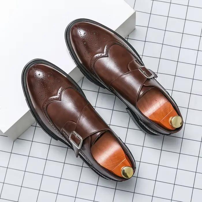 Chaussures de mariage formelles tendance pour hommes, chaussures en cuir décontractées pour hommes,