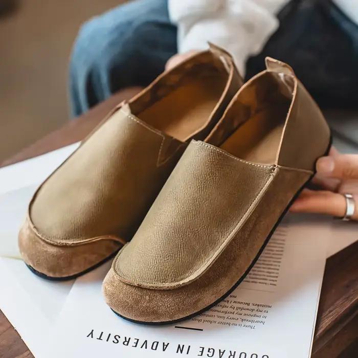 Mocassins pour homme en cuir souple, confortables et respirants, chaussures décontractées de mode po